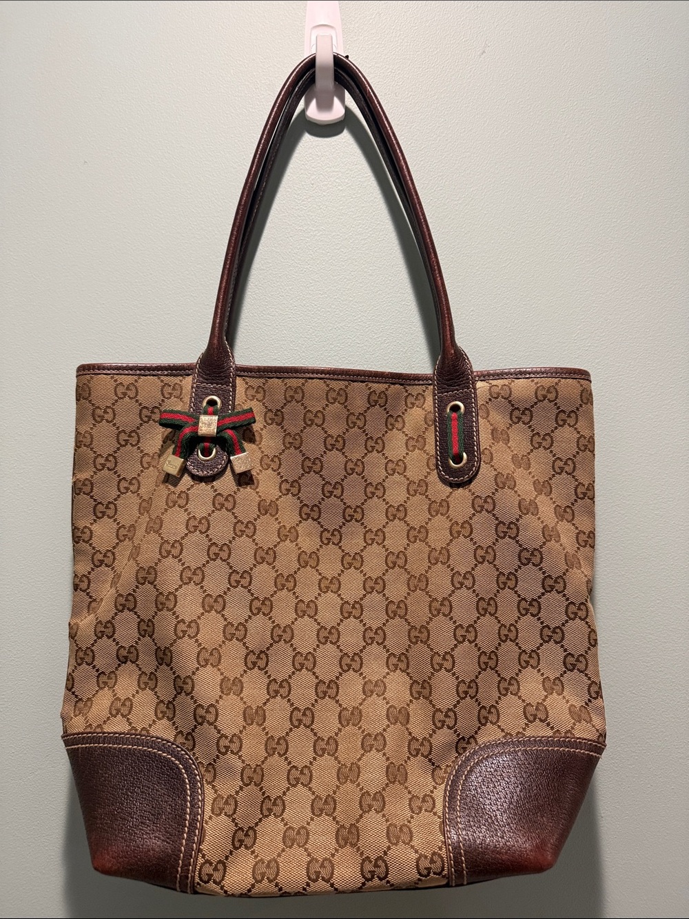Gucci GG Canvas Vertical Princy Tote